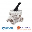 Valvula selectora Kripsol / Hayward filtro lateral 6 vias SP0643SKRL