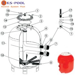 Recambios para filtro de piscinas modelo Crono Helios